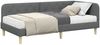 vidaXL Eckbettgestell Dunkelgrau 90 x 200 cm Stoff 3394118 Bild 3