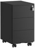 Songmics Rollcontainer mit 3 Schubladen und abschließbar, Stahl mattschwarz, 39 x 45 x 55 cm Bild 5