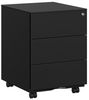 Songmics Rollcontainer mit 3 Schubladen und abschließbar, Stahl mattschwarz, 39 x 45 x 55 cm Bild 4