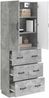 vidaXL Schrankset 2 pcs Betongrau 66 x 34,5 x 87 cm Holzwerkstoff 3416802 Bild 2
