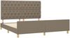 Doppelbett mit Kopfteil Stoff Taupe 160x200 cm [3125312] Bild 4