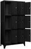 vidaXL Schließfachschrank Schwarz 90 x 45 x 180 cm Stahl Bild 3