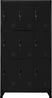 vidaXL Schließfachschrank Schwarz 90 x 45 x 180 cm Stahl Bild 2