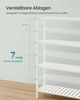 SONGMICS Badezimmerregal, Bambus weiß, 60 x 26 x 100 cm Bild 5