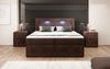 Boxspringbett Amelie mit LED und Stauraum 200x200 Braun H3 (70-100kg) Bild 3
