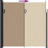 vidaXL Seitenmarkise Ausziehbar Taupe 200x500 cm 4004469 Bild 5