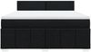 vidaXL Boxspringbett mit Matratze Schwarz 180x200 cm Stoff 3287142 Bild 4
