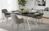 B&D home Esstisch LARS, Metallgestell schwarz oder weiß, ausziehbar 120-160cm, 4-6 Personen Bild 5