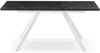 B&D home Esstisch LARS, Metallgestell schwarz oder weiß, ausziehbar 120-160cm, 4-6 Personen Bild 4