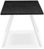 B&D home Esstisch LARS, Metallgestell schwarz oder weiß, ausziehbar 120-160cm, 4-6 Personen Bild 3