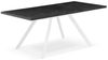B&D home Esstisch LARS, Metallgestell schwarz oder weiß, ausziehbar 120-160cm, 4-6 Personen Bild 2