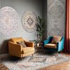 Livabliss Teppich SYRACUSA, 275x200 cm, oval, Höhe: 11 mm, Vintage Orientteppich, Traditional Kurzflor Boho Wohnzimmerteppich Bild 3