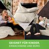 Green Bean® XXL Sitzsack aus Cordstoff 370 Liter mit EPS-Perlen Füllung - Kuschelig Weich Robust & Waschbar - Sitzkissen Beige Bild 3