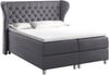 99rooms Turin Boxspringbett Velours 120x200 cm Dunkelgrau Bild 3