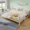 Etagenbett mit 2 Schlafgelegenheiten und Lattenrost, 90x200 cm, Kinderbett mit Rausfallschutz, umbaufähig zu 2 Einzelbetten, Holz Bild 2