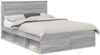 vidaXL Bettrahmen Graues Sonoma 140 x 200 cm Massives Kiefernholz 3409764 Bild 2