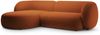 Micadoni Ecksofa Kate 3-Sitzer Links Samt Terrakotta Bild 2