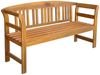 Gartenbank Holz LUNA 157 cm Massivholz Akazie Holzbank Wetterfest | Sitzbank 3 Sitzer Bank Garten Bild 2