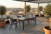 KAWOLA Gartentisch LONGA Outdoor Keramik dunkelgrau Gestell Aluminium 180x90 cm Bild 5