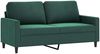 vidaXL 2-Sitzer-Sofa Dunkelgrün 140 cm Samt 359201 Bild 2