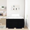vidaXL Bettrahmen mit Matratze Schwarz 120 x 200 cm Stoff 3398281 Bild 3