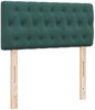 vidaXL Boxspringbett mit Matratze Dunkelgrün 90x190 cm Samt 3287623 Bild 5