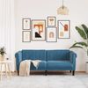 vidaXL Sofa 2-Sitzer Blau Samt 372583 Bild 3