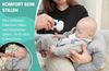 Stillkissen klein Breastfeeding und Nursing Pillow für unterwegs 20 cm - Stillmuff Armkissen und Lagerungskissen Baby Arm Still Kissen aus weicher Baumwolle Oeko-Tex Eulen Weiß Bild 3