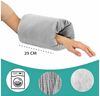 Stillkissen klein Breastfeeding und Nursing Pillow für unterwegs 20 cm - Stillmuff Armkissen und Lagerungskissen Baby Arm Still Kissen aus weicher Baumwolle Oeko-Tex Eulen Weiß Bild 2