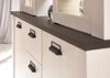 Buffetschrank Stove in weiß Pinie und anthrazit Landhaus 133 x 201 cm Bild 4