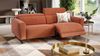 Sofanella 3-Sitzer ALESSO Stoff Sofa Stoffcouch in Dunkelbraun M: 210 Breite x 108 Tiefe Bild 3