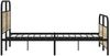 vidaXL Metallbett ohne Matratze Sonoma-Eiche 140x200 cm 3318649 Bild 5