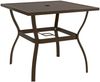 Gartentisch TOMMI Braun 81,5x81,5x72 cm Stahl | Outdoortisch Bistrotisch Terrassentisch Bild 2