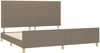 Bettgestell mit Kopfteil Taupe 200x200 cm Stoff [3125247] Bild 4