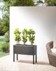 Blumentopf mit Beinen CARAGANA PE Rattan 77 cm Schwarz Bild 3