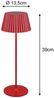 2er SET Akku LED Tischlampen kabellos für Innen & Außen, Rot - Höhe 39cm Bild 4