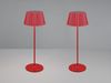 2er SET Akku LED Tischlampen kabellos für Innen & Außen, Rot - Höhe 39cm Bild 3