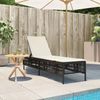 vidaXL Sonnenliege mit Auflage Braun Poly Rattan 4002738 Bild 3