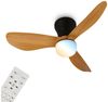 Briloner Leuchten LED Deckenleuchte mit Ventilator dimmbar CCT Deckenventilator mit Licht Schlafzimmer, LED fest integriert, CCT, 3000-6500K, 78x26 cm, Schlafzimmer, Wohnzimmer, Esszimmer, Flur, Küche Bild 2