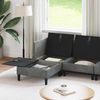 vidaXL Wohnzimmergarnitur mit Kissen 6 pcs Dunkelgrau Samt 3413737 Bild 3