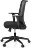 hjh OFFICE Profi Bürostuhl CONISTON Stoff/Netzstoff Schwarz Bild 5