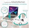 aktivshop Beistelltisch auf Rollen (Tischplatte neigbar, klappbar), höhenverstellbar, breitenverstellbar Bild 2