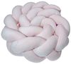 LuMali Nestchenschlange Bettschlange geflochten 210cm Nestchen Bettumrandung Babybett Zopf, Stillkissen Seitenschläfer Velour weich hypoallergen Pastellfarben Bild 4