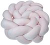 LuMali Nestchenschlange Bettschlange geflochten 210cm Nestchen Bettumrandung Babybett Zopf, Stillkissen Seitenschläfer Velour weich hypoallergen Pastellfarben Bild 5