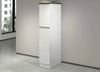 Dmora Küchenschrank Atrax, Mehrzweckschrank, Küchenzeile Schrank, Multifunktionales Kühlregal, 100 % Made in Italy, 30 x 60 x 165 cm, glänzendes Weiß und Schiefer Bild 2