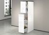 Dmora Küchenschrank Atrax, Mehrzweckschrank, Küchenzeile Schrank, Multifunktionales Kühlregal, 100 % Made in Italy, 30 x 60 x 165 cm, glänzendes Weiß und Schiefer Bild 5