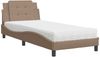 vidaXL Bettgestell ohne Matratze "Zadar" Cappuccino-Braun 100x200 cm Kunstleder 3208849 Bild 2