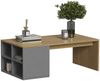 Couchtisch Kivo Anthrazit 90 x 50 cm mit 4 offenen Fächern Vicco Bild 5