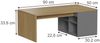 Couchtisch Kivo Anthrazit 90 x 50 cm mit 4 offenen Fächern Vicco Bild 2