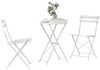 vidaXL Klapp Bistro Set 3 pcs Weiß Stahl 42002968 Bild 3
